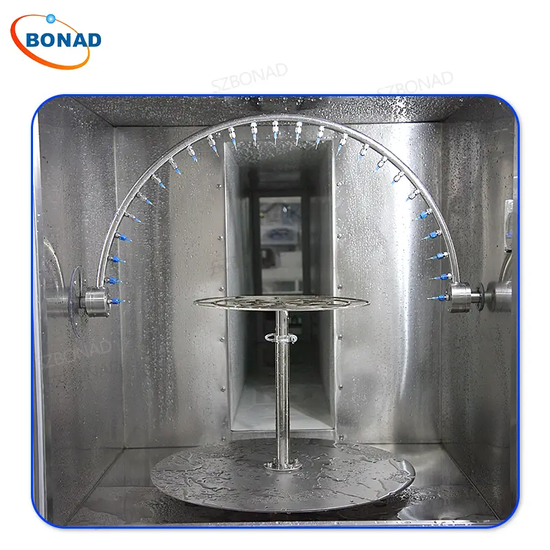 ipx3-ipx6-waterproof-test-machine-internal-spray-system BONAD IPX3-IPX6 waterproof testing machine interior view