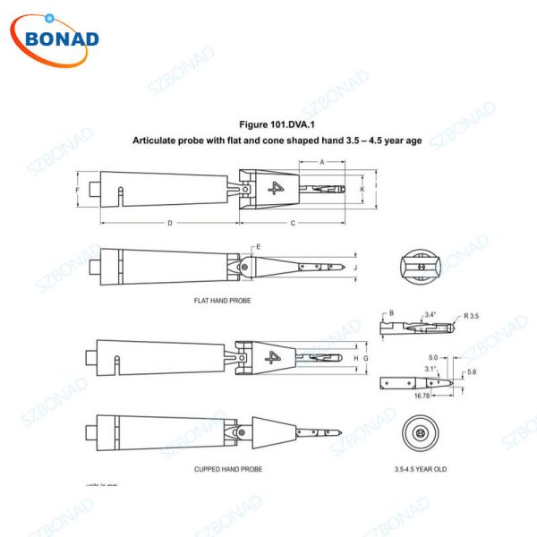 Ul 507 UL 60335-2-24 Figure 101.DVA.1 Articulated Probe - BONAD Child Safety ...