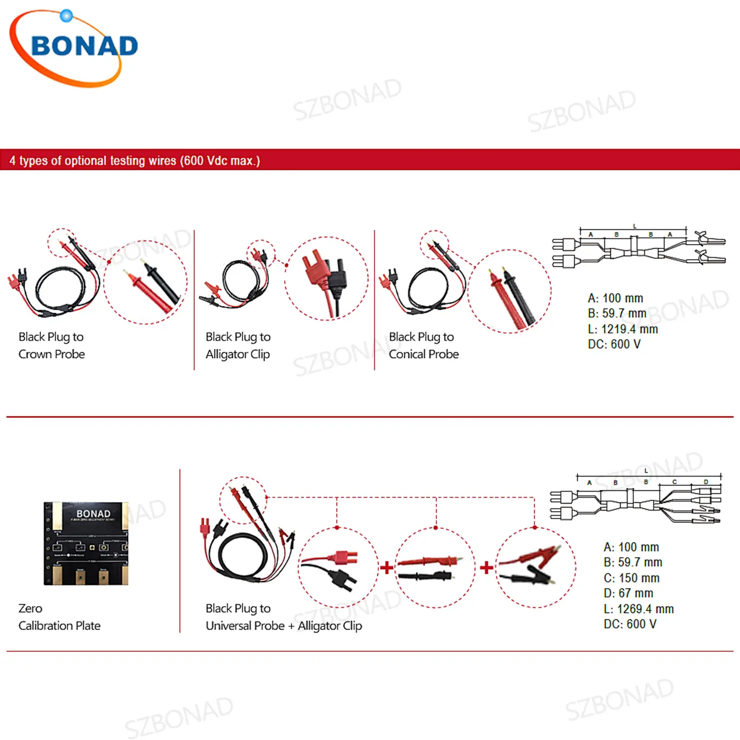 Display of accessories for battery internal resistance tester