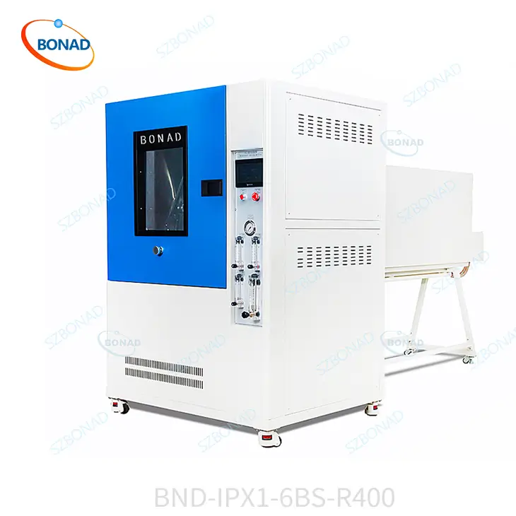 IPX1–IPX6 waterproof test chamber for IP testing of electrical and electronic products, customizable size and spray system
