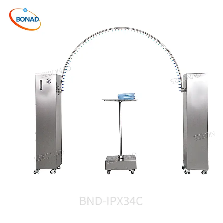 IPX3 IPX4 oscillating tube comprehensive rain test chamber