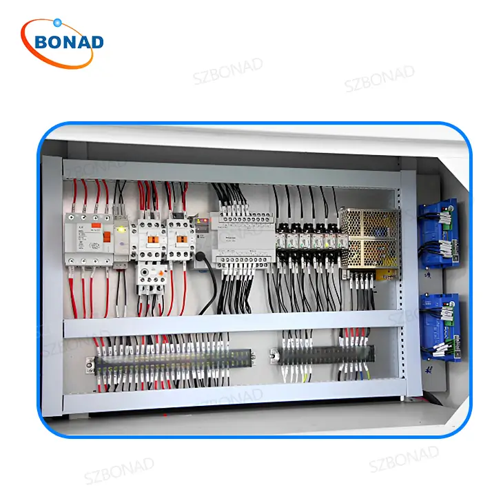 Industrial-grade internal electrical wiring layout of IPX5–IPX9K water spray and jet test chamber