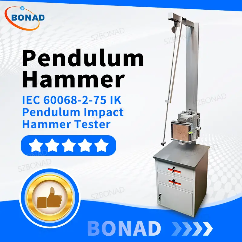 IEC 60068-2-75 pendulum impact hammer tester for IK rating impact resistance testing