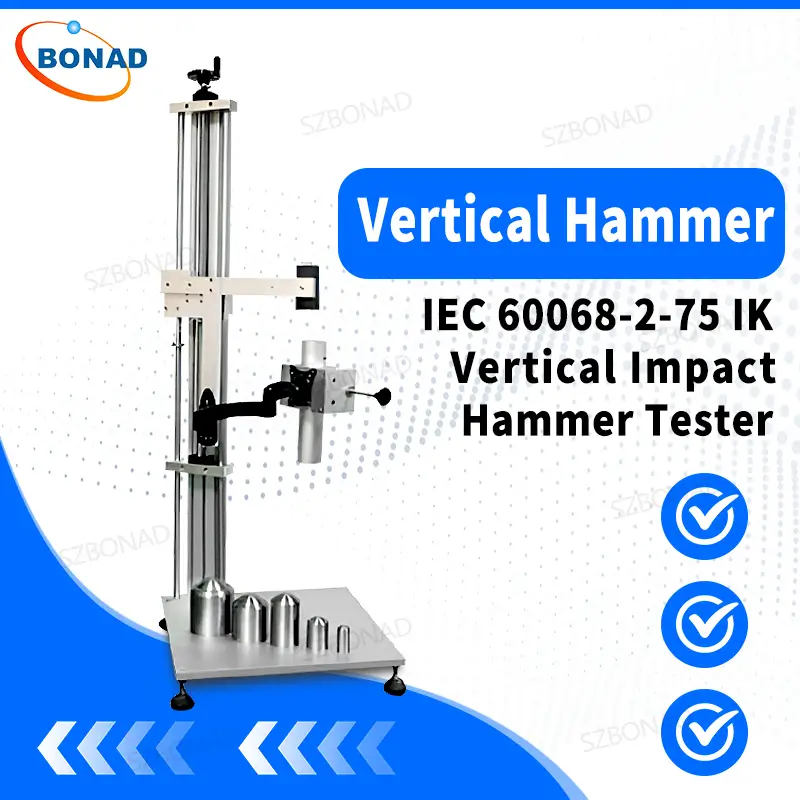 IEC 60068-2-75 vertical impact hammer tester for IK rating and enclosure impact testing
