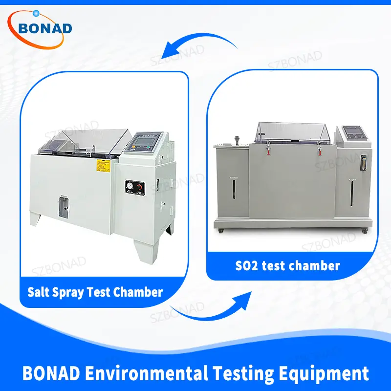 Câmara de névoa salina versus câmara de teste de corrosão por SO₂ - BONAD