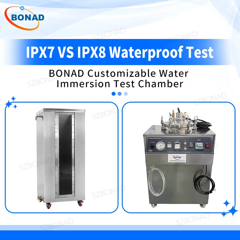 IPX7 VS IPX8 Waterproof Test - BONAD Customizable Water Immersion Test Chamber