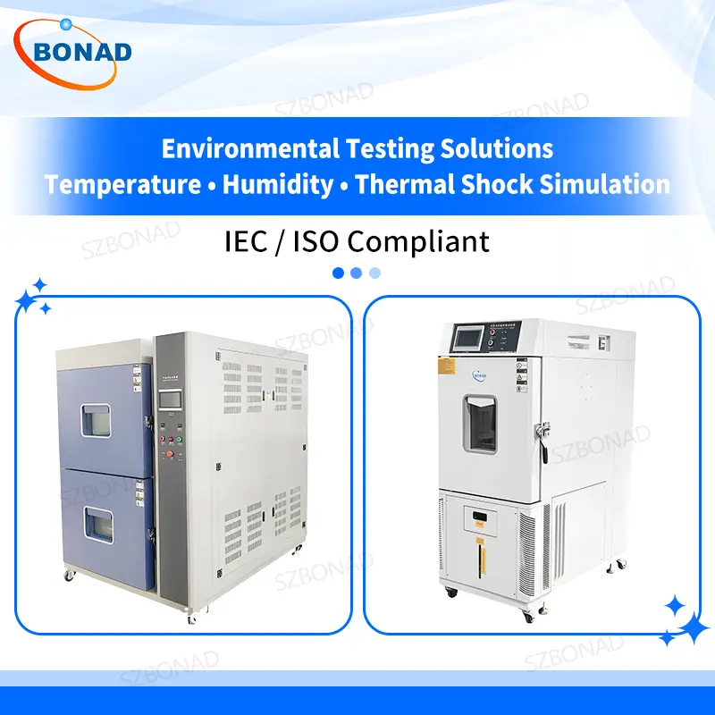 Environmental test chamber including temperature humidity chamber and thermal shock chamber for reliability testing