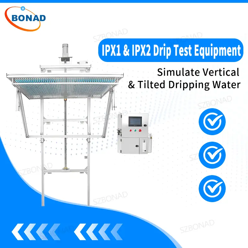 IPX1 IPX2 dripping water test apparatus for IEC 60529 waterproof testing