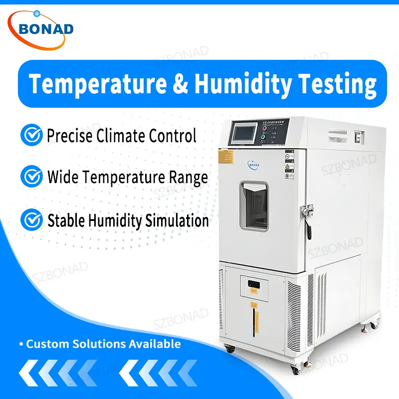 Temperature and humidity test chamber used for environmental testing and climate simulation in industrial applications