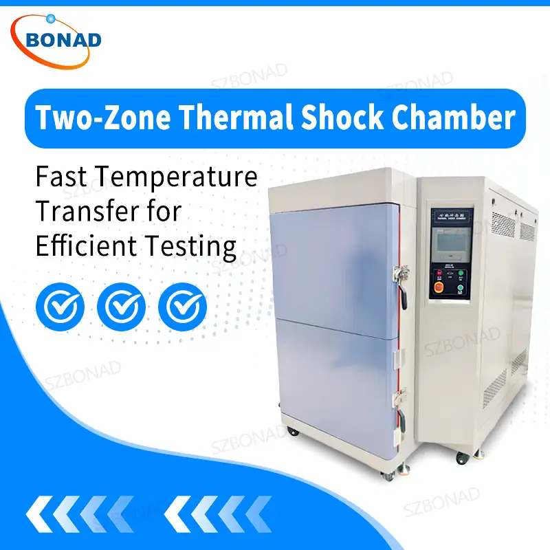 two zone thermal shock test chamber for rapid temperature transition testing in electronics and automotive applications