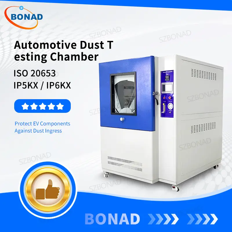 ISO 20653 IP5KX IP6KX automotive dust chamber for EV charging ports battery housings and connectors