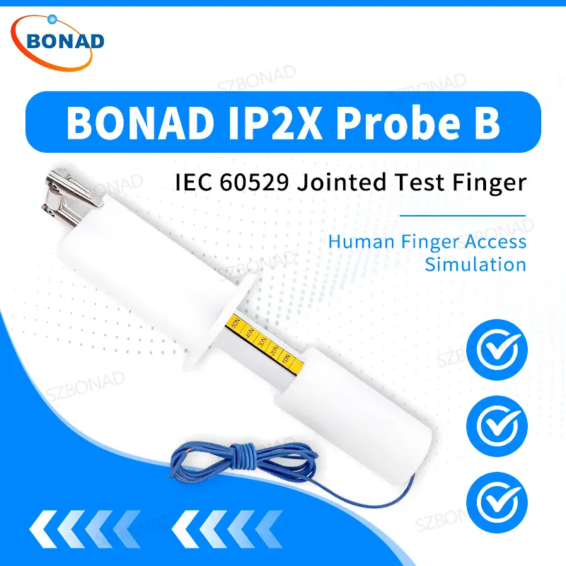 IEC 60529 IP2X jointed test finger probe B for finger access protection testing