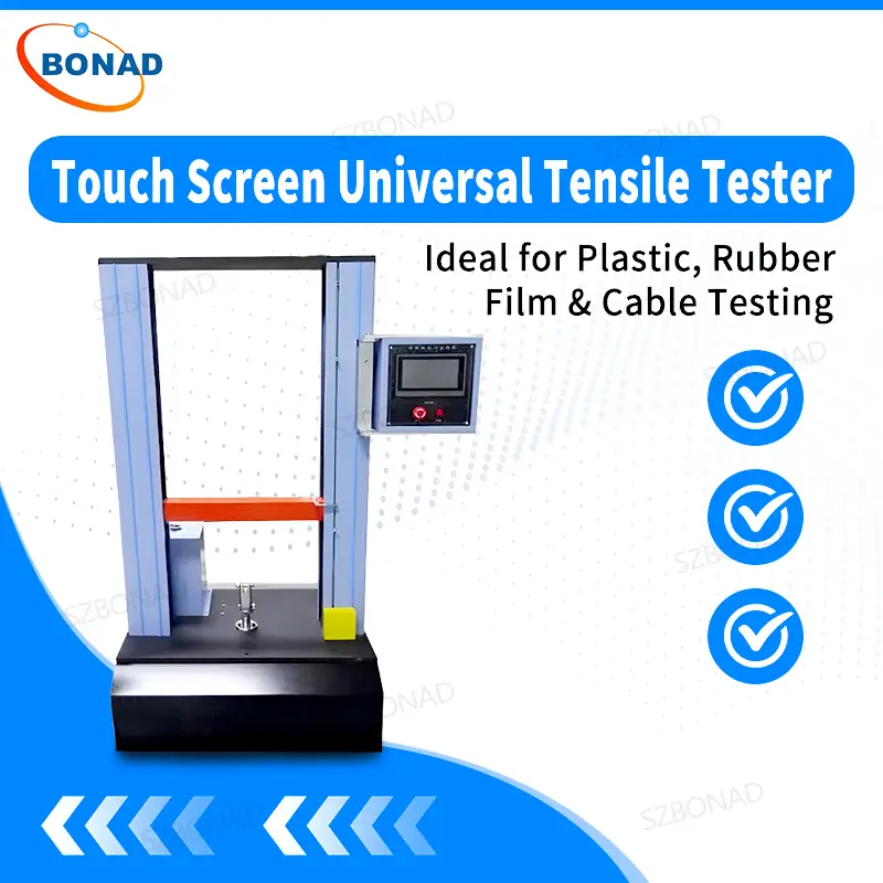 BONAD touch screen universal tensile testing machine for plastic rubber cable and packaging material testing