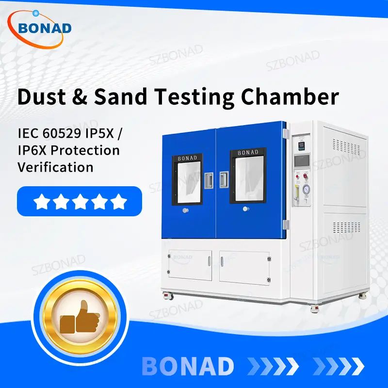 IEC 60529 2000L sand and dust test chamber for IP5X and IP6X dust protection testing of electronic and industrial products
