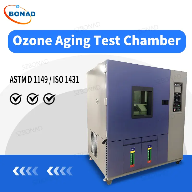 BONAD ozone aging test chamber for ASTM D1149 ISO 1431 testing of rubber seals cables and elastomer materials