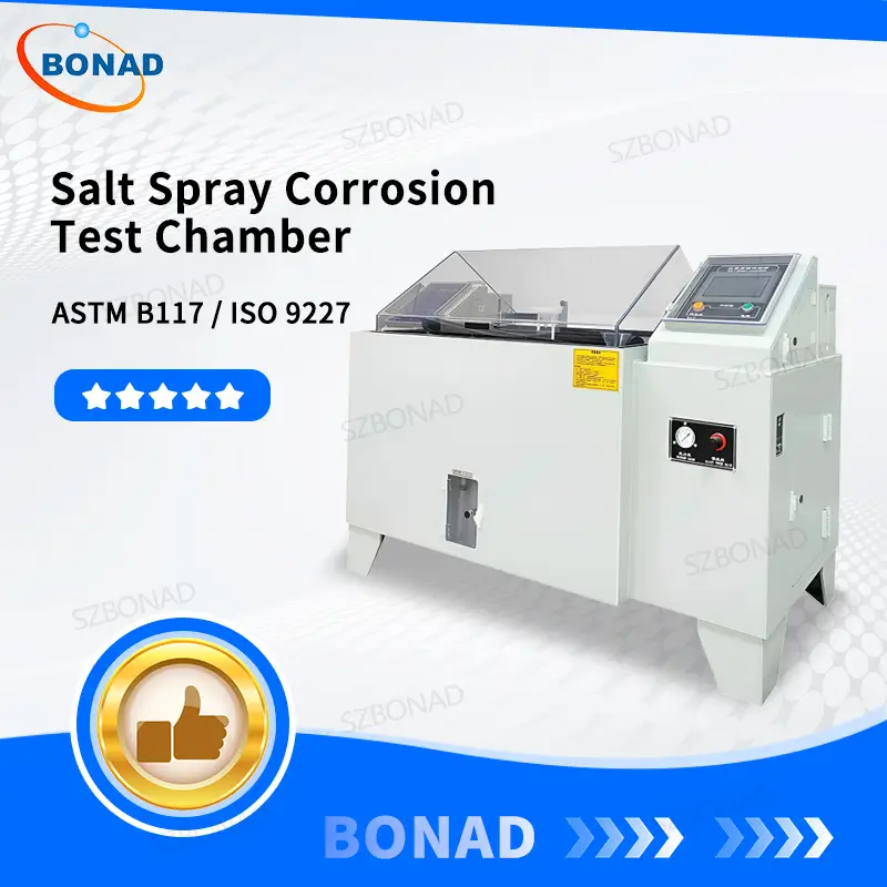 BONAD salt spray corrosion test chamber with touch screen control for ASTM B117 ISO 9227 metal coating testing