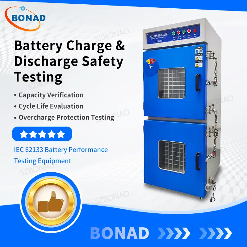 BONAD battery charging and discharging explosion proof test chamber for IEC 62133 safety testing