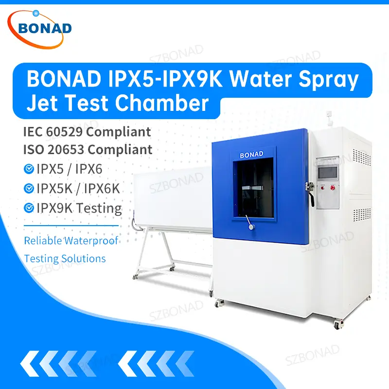 BONAD IPX5 IPX9K water spray jet test chamber for IEC 60529 and ISO 20653 waterproof testing